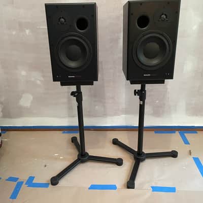 Dynaudio BM15A 10" Active Studio Monitors (Pair) mid 2010s - Black with Stands image 2