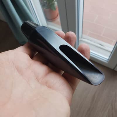 Rare Pomarico bass saxophone hard rubber mouthpiece, hadmade in Italy. image 7