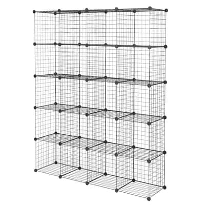 70" Modular Wire Cube Organizer – 20-Cube Metal Grid Storage for Music Gear, Studio Equipment & Creative Spaces image 3