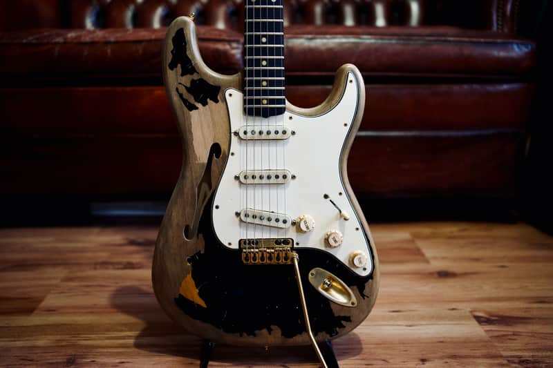 Constantin Guitars Sweetcaster Custom BLK1 Thinline 2025 - Black Relic image 1
