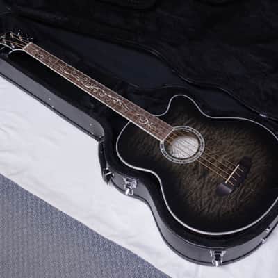 MICHAEL KELLY Dragonfly 4-string acoustic BASS guitar NEW w/ Case - Smokeburst - B-stock image 1
