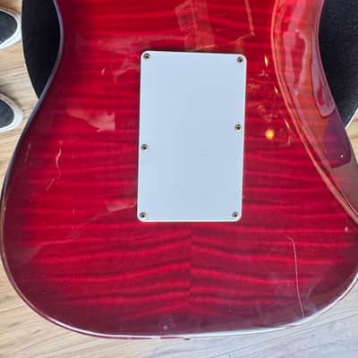 Fender Stratocaster 1994 - Foto Flame Red maple top image 7