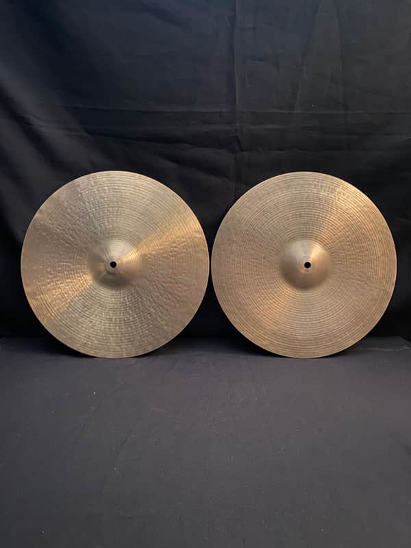Zildjian 15" K Canada Hi-Hat cymbals 1283 - 1248 grams Late 1970's image 1