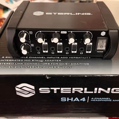 Sterling Audio SHA4 4-Channel Headphone Amplifier 2023 - Present - Black image 1