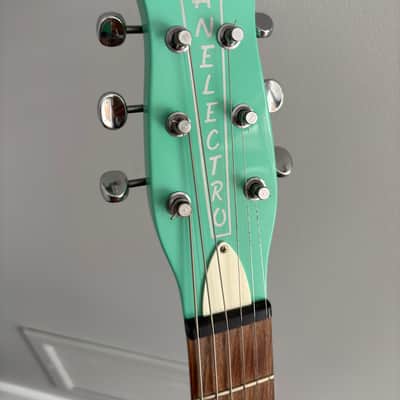 Danelectro 59X with Lipstick Humbucker 2020s - Aqua image 2