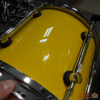 RARE! Sonor Designer Maple Light 20,10,12,14,15 + 14x4 Drum Kit - Yellow image 8