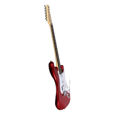 Artist AS1 Candy Apple Red Electric Guitar w/ Humbucker & Accessories with 10 Watt Amp image 4