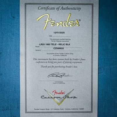 Fender Custom Shop Limited Edition 1963 Telecaster Relic- Black 2025 (CZ588650) image 6