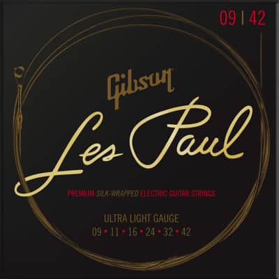 Gibson SEG-LES9 Les Paul Premium Electric Guitar Strings - Ultra Light (9-42)