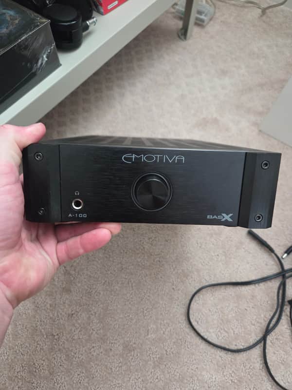 EMOVITA A-100 BASS X STEREO FLEX AMPLIFIER 2021 - Black image 1