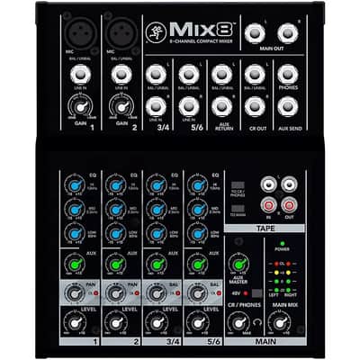 Mackie MIX8 8 Channels Mixer - Black image 1