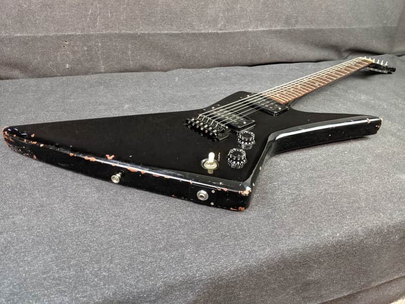 Vintage Takamine GX-100T Electric Guitar Black Finish EX Body