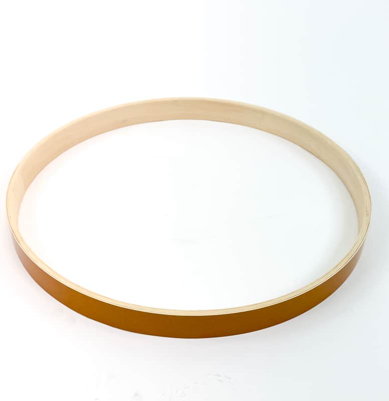 Ludwig LCEEBDH2021 Evolution 20" Wood Bass Drum Hoop - Gold Sparkle image 1