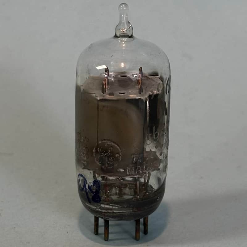 1965 General Electric 5965 12AV7 Vintage GE Gray Plate Side Getter Tube! T514 image 1
