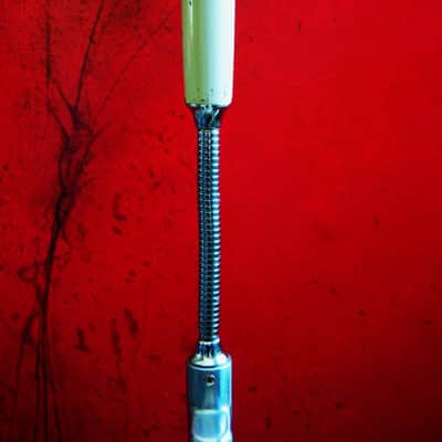 Vintage 1960's Calrad 10-24 dynamic microphone Hi Z w stand and cable Lafayette Olson Shield image 7