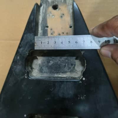 Black HH Flying V Style Guitar Body DIY Project image 5