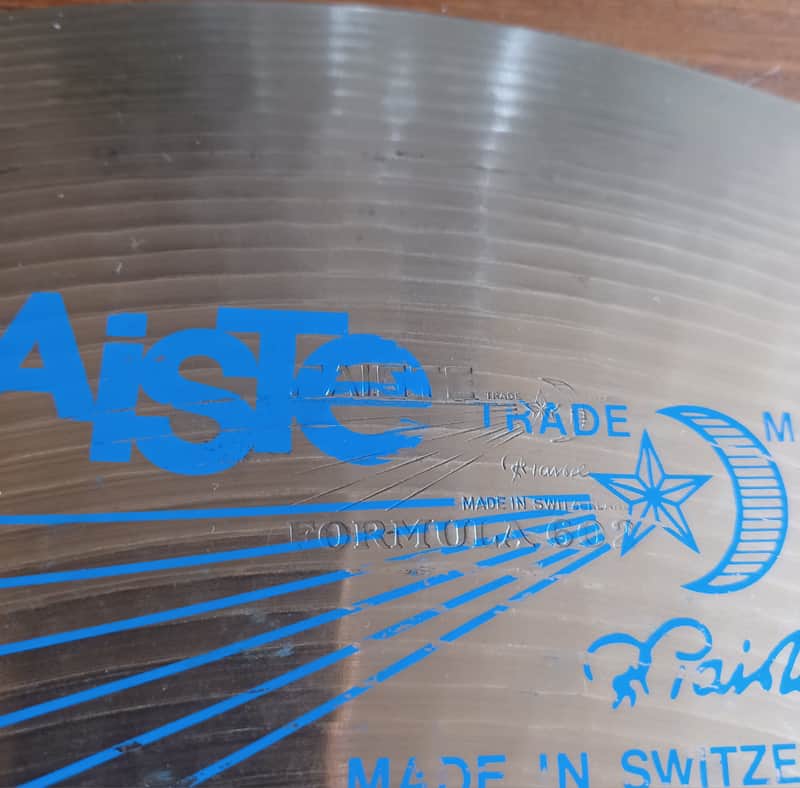 20" Paiste Formula 602 Pre Serial Blue Label image 1