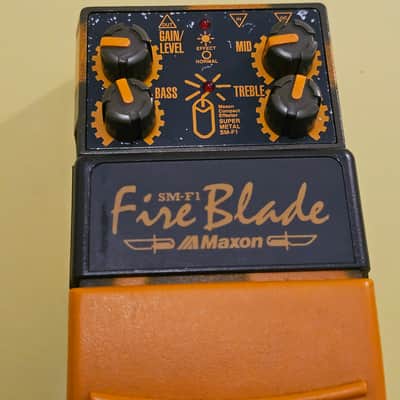 Vintage Maxon SM-F1 Fire Blade Super Metal Distortion, Excellent, Made In Japan image 4