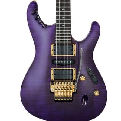 Ibanez Herman Li EGEN18 Signature  Trans Violet Flat image 1