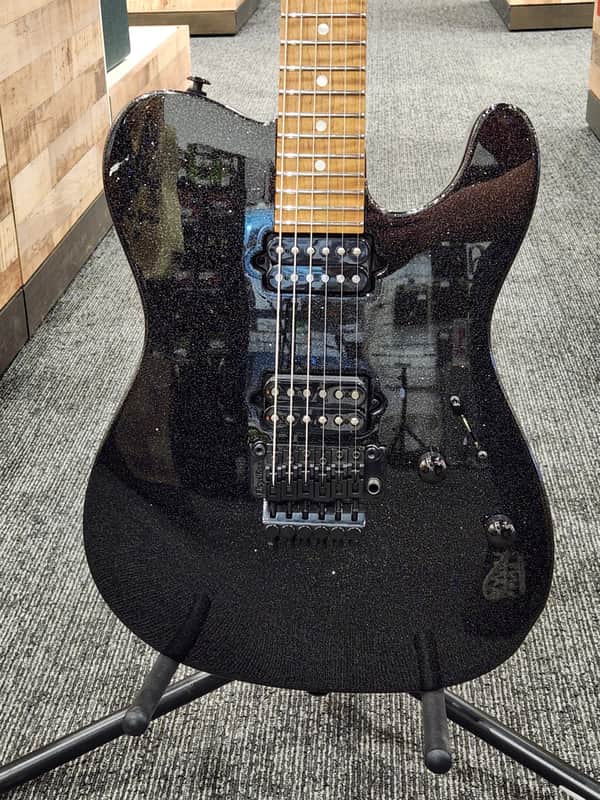 Suhr Modern T Custom Firehouse Guitars Exclusive Electric Guitar, Roasted Maple Fingerboard, Graphite Metallic image 1