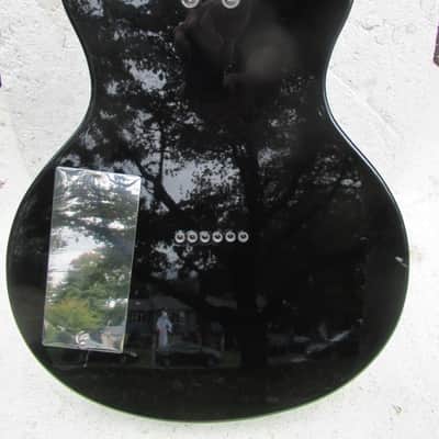 Brownsville Choirboy Hollow Body Guitar, 3 Pickup,  Black Sparkle, Plays & Sounds Good image 7