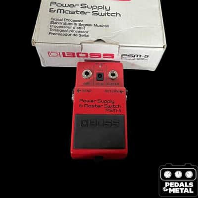 Boss PSM-5 Power Supply & Master Switch (Red Label) 1984 - 1990 - Red - X17876 image 1