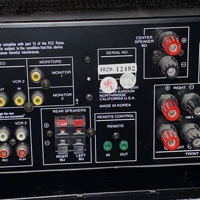 1997 Harman Kardon AVR 20ii 5.1 Surround Receiver *Parts* image 3
