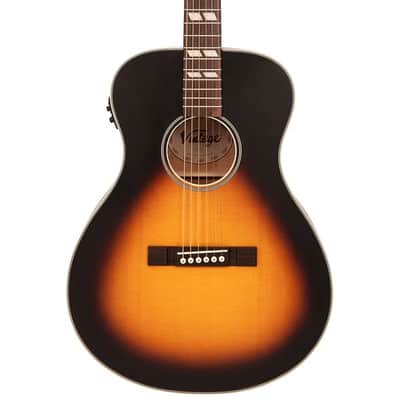Vintage VE130VSB Acoustic Electric Guitar - Vintage Sunburst Bild 3