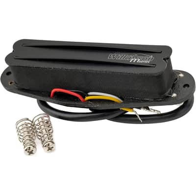 Wilkinson Back Low Gauss Black Hot Rail Ceramic Single Coil Sized Humbucker Bridge Pickup for Strat Electric Guitar image 1