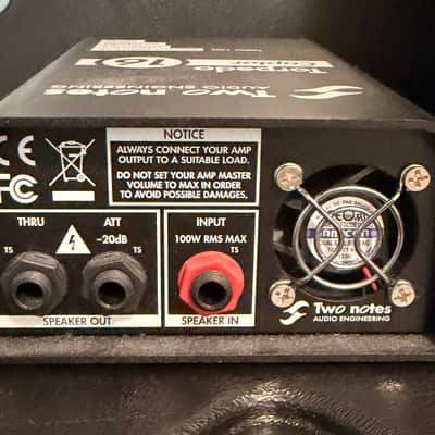 Two Notes Torpedo Captor Loadbox / Attenuator / DI - 16 Ohm 2010s - Black image 4