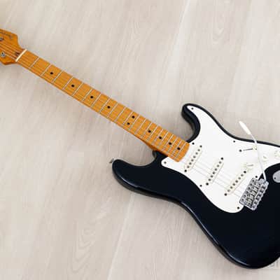 1991 Fender American Vintage '57 Stratocaster Black w/ Tweed Case image 12