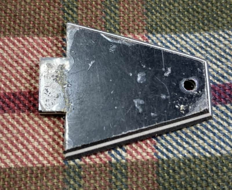 Black Vintage 1980s Charvel / Jackson Model Truss Rod Cover Plate image 1