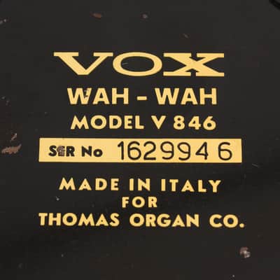 Vox  V846 Wah-Wah Pedal Effect (1973), ser. #1629946. image 7