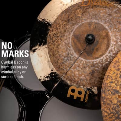 Meinl Cymbals Bacon Cymbal Sizzler Chain for Ride, Crash and China — No Holes or Rivets — Beaded Topper Sound Effect for Jazz and All Music image 3