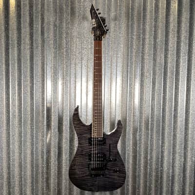 ESP LTD M-200 Flame Top See Thru Black Guitar M200FMSTBLK #0648 Used image 2