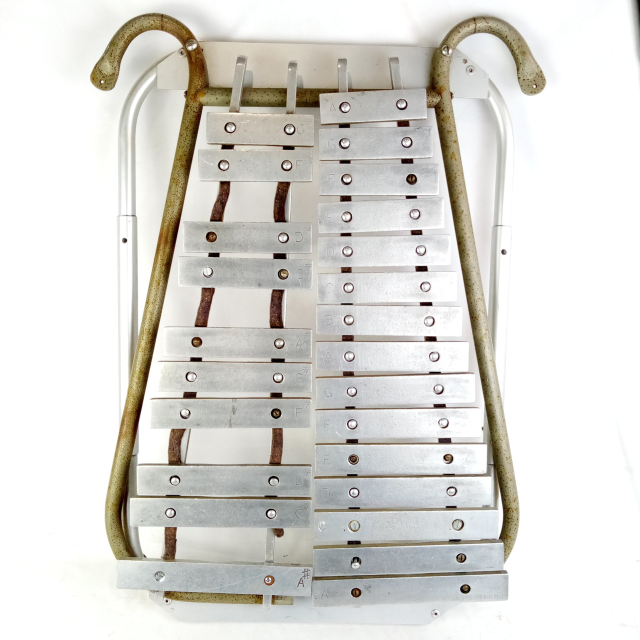 Fred F Kiemle Marching Bell Lyra Glockenspiel Xylophone Vintage Large Size Frame — main photograph