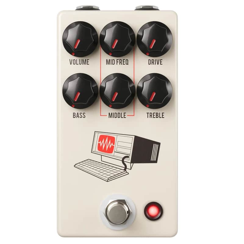 New JHS Hard Drive Modern Distortion Guitar Effects Pedal Tan image 1