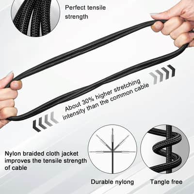 10ft Guitar Cable | 1/4 Inch Instrument Cord for Electric Guitar Bass Amp and Audio Equipment image 6