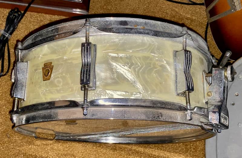 1968 Ludwig No. 900 5.5" x 14" Super Classic Snare Drum Keystone Badge image 1