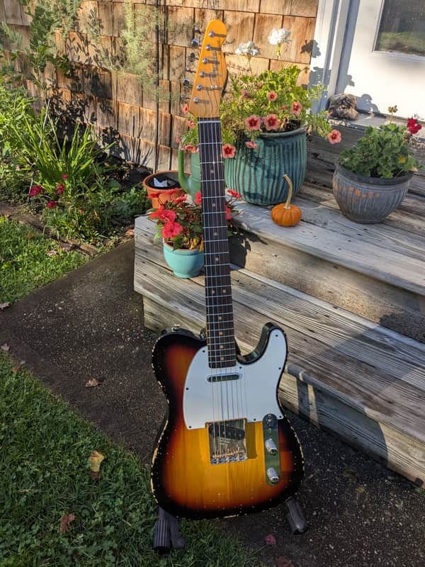 Partscaster Telecaster (Fender-MJT)- 3 tone sunburst relic image 1