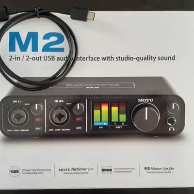 MOTU M2 USB-C Audio Interface - Black image 6