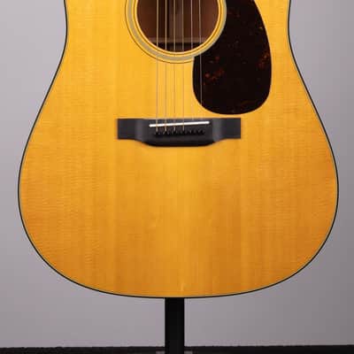 Martin D-18 Standard Dreadnought Natural Acoustic Guitar With Hard Case image 1