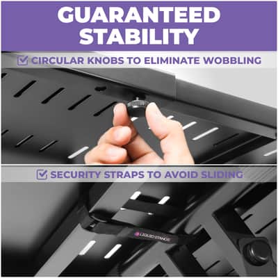 Liquid Stands Expandable X Style Keyboard Stand & DJ Table Stand Portable Audio Mixer Stand image 4