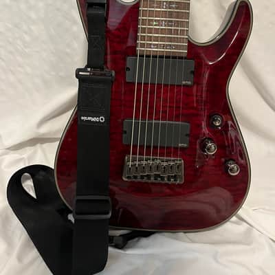 Schecter Damien Elite-8 2015 - 2016 - Crimson Red Burst image 2
