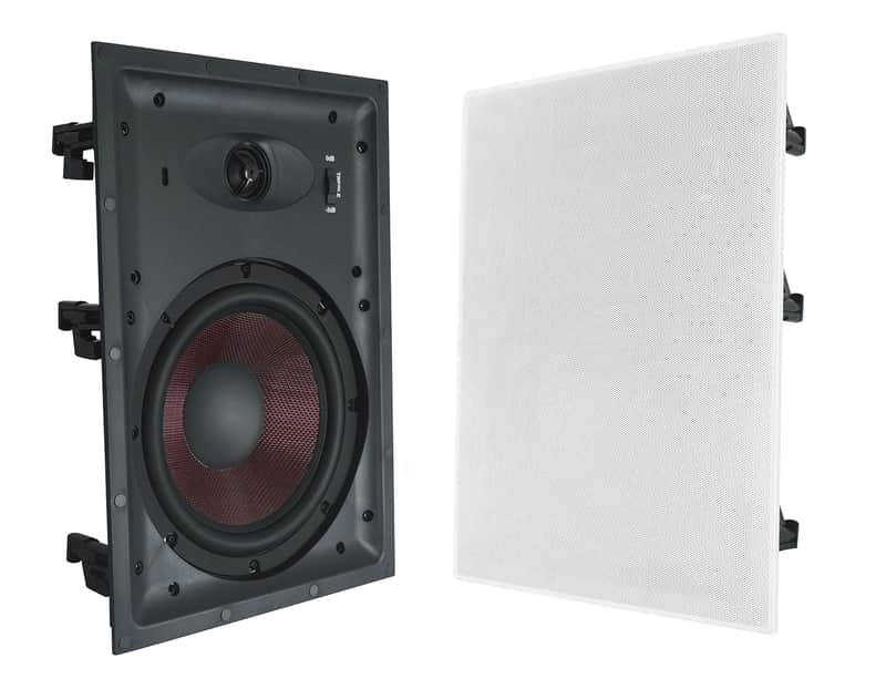 Pair Rockville WA858 8" In-Wall Home Speakers w Kevlar Woofer+Silk Dome Tweeter image 1
