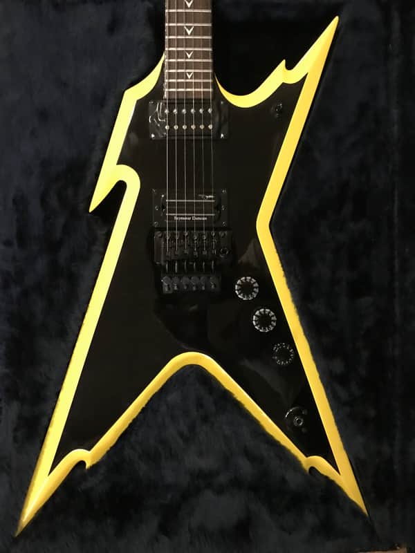DEAN RAZORBACK 黒/黄色 ハードケース付き Dean 