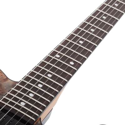 Schecter 3955-SHC PT Standard 6 String RH Electric Guitar - Black Fade Burst Burl image 5