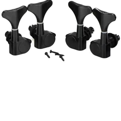 2R2L Sealed Bass Guitar Tuning Pegs Keys Machine Head Tuners for Precision Bass and Jazz Bass, Black image 1