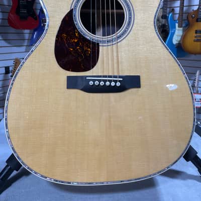 Martin OM-45 Left Handed Acoustic Guitar - Natural w/OHSC & PLEK*D #079 image 2