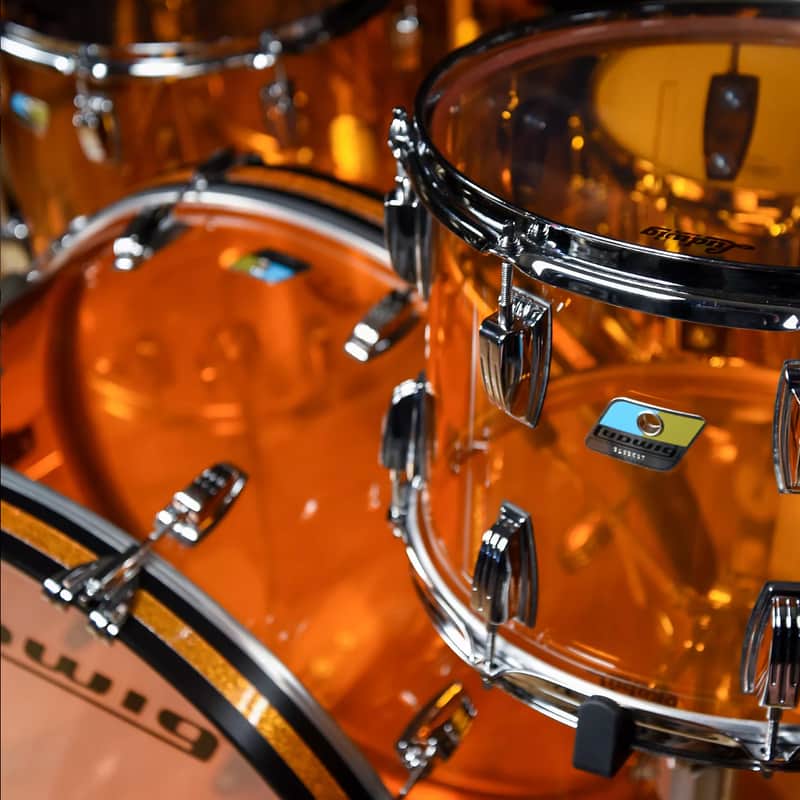 Ludwig Vistalite Reissue Zep Outfit 10x14 / 16x16 / 16x18 / 14x26" Drum Set image 3